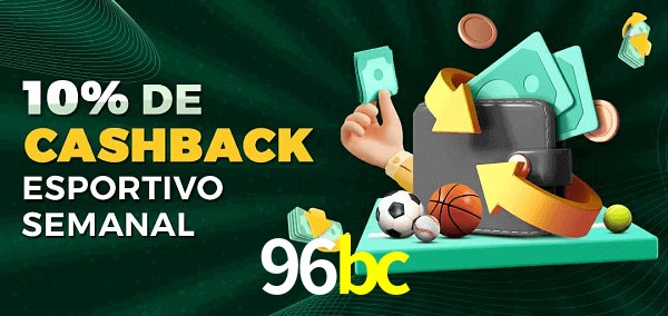 10% de bônus de cashback na 96bc
