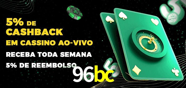 Promoções do cassino ao Vivo 96bc